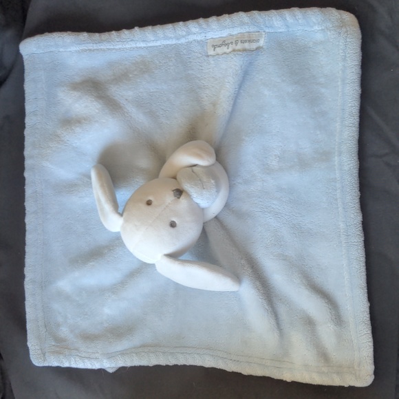 Blankets & Beyond Soft Face Bunny Rabbit Plush Lovey Soother Security Blanket - Picture 2 of 8